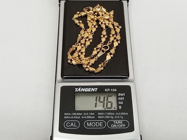 K18 イエローゴールド 45cm 14.6g ネックレス アクセサリー