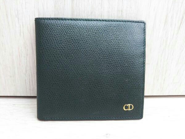 Christian Dior クリスチャン・ディオール MC1928 二つ折り財布 札入れ 緑 グリーン系 ブランド財布