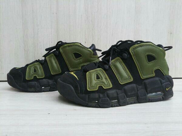 NIKE ナイキ AIR MORE UPTEMPO 96 エアモアアップテンポ 96 DH8011-001 スニーカー ブラック/カーキ レディース 24cmの画像2