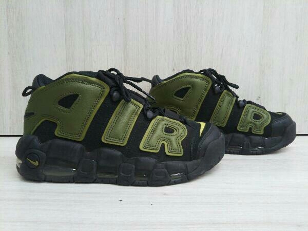 NIKE ナイキ AIR MORE UPTEMPO 96 エアモアアップテンポ 96 DH8011-001 スニーカー ブラック/カーキ レディース 24cmの画像3