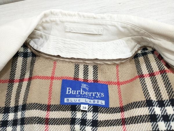 通年 BURBERRY バーバリー BLUE LABEL ブルーレーベル ジャンク品 トレンチコート FNF33-510 インナー付き 38 ベージュの画像5