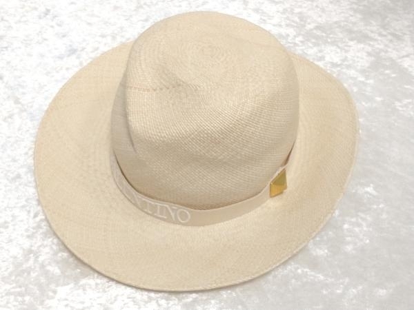 VALENTINO GARAVANI Valentino ga Raver ni Rome n studs straw hat straw hat M size 570mm store receipt possible 