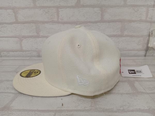 美品 Supreme NEWERA シュプリーム ニューエラ キャップ 帽子 野球帽 アイボリー メンズ 60.6cm_画像2