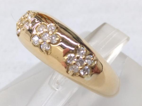 最大80%オフ #10 イエローゴールド K18 D0.13ct アクセサリー 指輪 リング 4.79g イエローゴールド