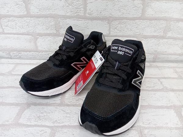 美品 new balance WW880BK6 ニューバランス スニーカー ブラック レディース キッズ 22cm_画像1