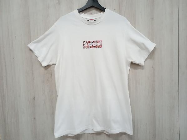 Supreme 村上隆 COVID-19 Relief BOX Logo Tee 半袖 Tシャツ Mサイズ ホワイト_画像1