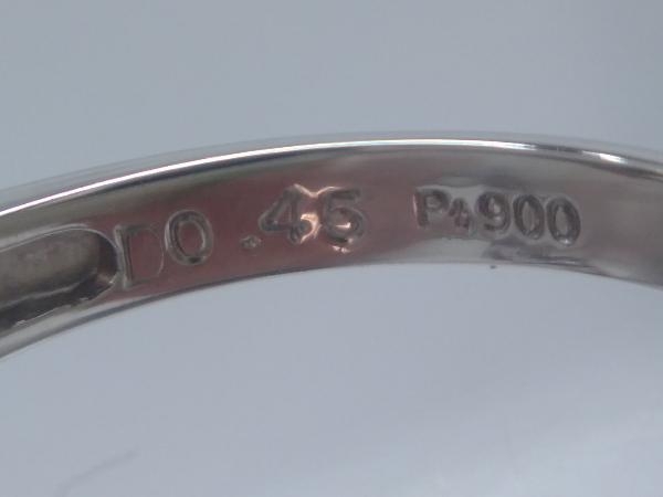 【新品仕上げ済/ソーティング付】 Pt900 天然ルビー 0.58ct ダイヤモンド 0.45ct リング 約13号 4.7gの画像6