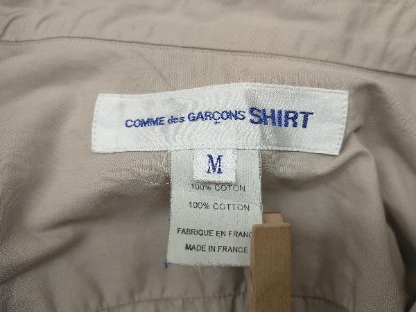 COMME des GARCONS SHIRT コムデギャルソン シャツ 半袖シャツ プルオーバー S15157 サイズM フランス製 ベージュ 店舗受取可_画像7