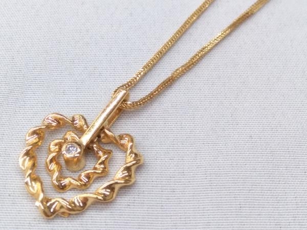 最大80%オフ イエローゴールド K18 40cm アクセサリー ネックレス 3.82g D0.018ct イエローゴールド