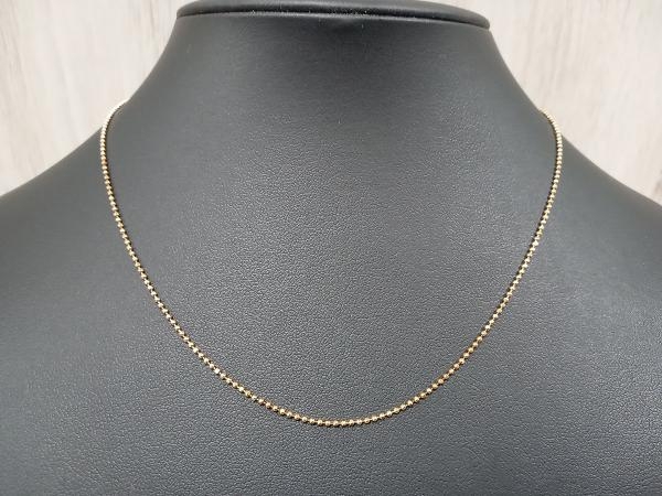 大特価 言い換え 【シンプル】K18/40cm/2.5g/ボールチェーン/イエローゴールド/ネックレス イエローゴールド