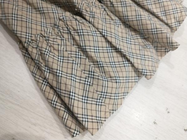 夏 BURBERRY BLUE LABEL バーバリーブルーレーベル 半袖ワンピース フレアワンピースノバチェク 三陽商会 E1J15-101-45 36(S相当) ベージュ_画像7