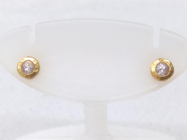 K18 イエローゴールド ピアス 0.46g ピアス アクセサリー_画像2