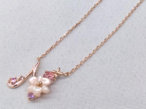 最大80%オフ Smantha Tiara/K18 ピンクゴールド サマンサティアラ 38.5cm フラワーレターズ N 1.24g ブランドアクセサリー ネックレス ピンクゴールド