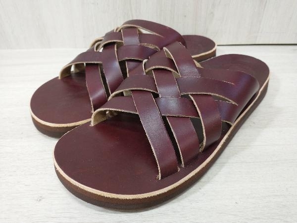 夏 THE SANDALMAN×JOURNAL サンダルマン×ジャーナルスタンダード レザーサンダ CHROMEXCEL WEAVE Vibram 28cm ボルドーの画像1