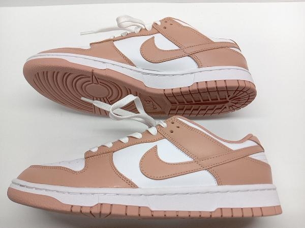 NIKE WMNS DUNK LOW WHITE/ROSE WHISPER DD1503−118　ナイキ ウィメンズ ダンク ロー ホワイト/ローズ ウィスパー　スニーカー 28cm_画像3