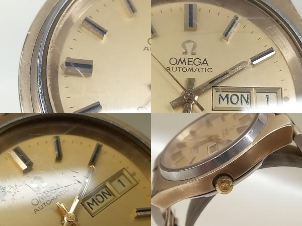 【ジャンク】 稼働品 OMEGA SeaMaster オメガ シーマスター COSMIC 2000 コスミック デイデイト 自動巻き 腕時計の画像6