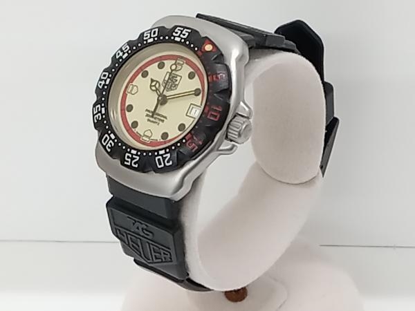 ジャンク 1円スタート TAG HEUER フォーミュラ1 WA1411 イエロー文字盤 タグホイヤー クォーツ 腕時計_画像2