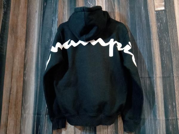 Supreme x Champion シュプリームxチャンピオン Hooded Sweatshirt スウェットパーカー ブラック S 店舗受取可_画像2