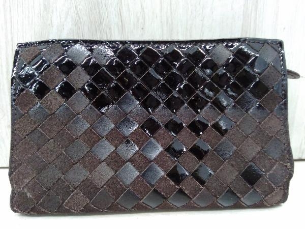 ボッテガヴェネタ　BOTTEGA VENETA　二つ折り財布　ダークブラウン_画像3