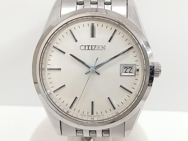 ジャンク 1円スタート CITIZEN THE CITIZEN A660-T005322 パーペチュアルカレンダー シルバー文字盤 クォーツ 腕時計 稼働品_画像1