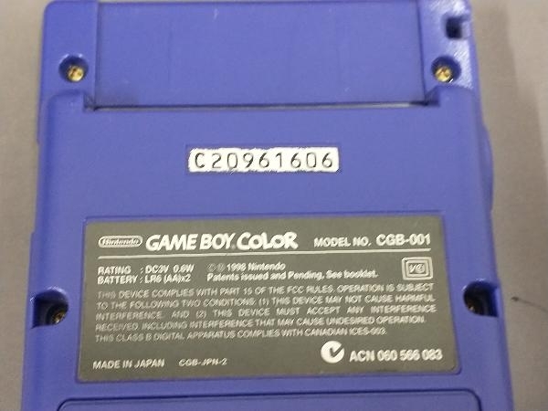 【ジャンク】【通電のみ確認済】 GAME BOY COLOR CGB-001_画像5