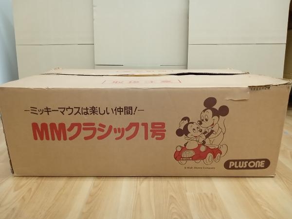 【未使用品】ミッキーマウス MM クラシック1号 ビンテージ レトロ 乗用玩具 全長約85cm 高さ約35cm_画像9