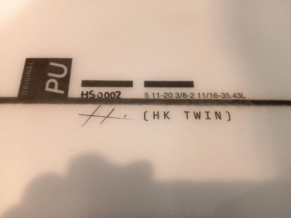 HADEN SHAPES 5'11” HK TWIN ヘイデンシェイプス サーフボード HADEN SHAPES 5'11” HK TWIN ヘイデンシェイプス サーフボード