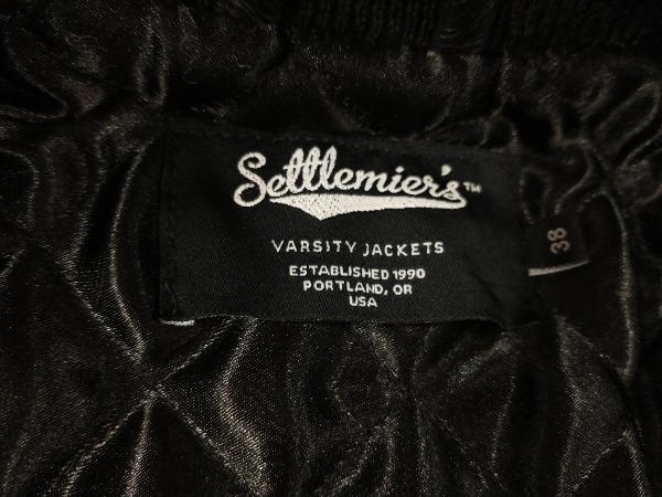 Settlemier's Varsity Jacket セトルマイアーズ バーシティジャケット 38 ブラック 店舗受取可の画像6