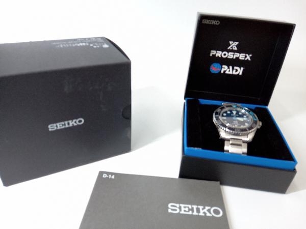 SEIKO　PROSPEX プロスペックス　PADI SBDJ057 V157-0DS0　200m ソーラー　デイト　ブルー文字盤　店舗受取可_画像9