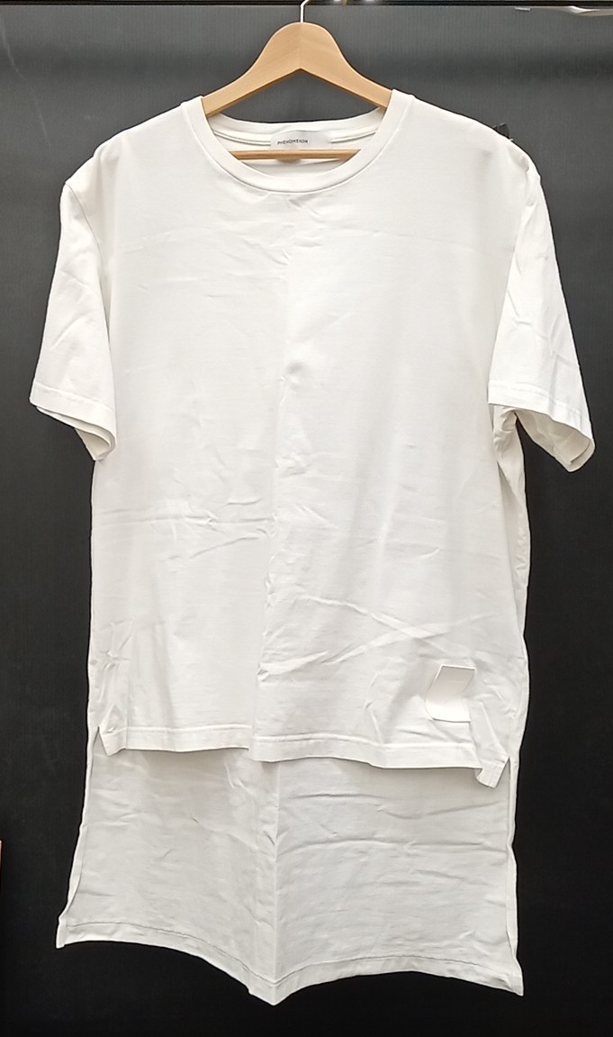 PHENOMENON メンズ 40/L 半袖Tシャツ ホワイト フェノメノン_画像1