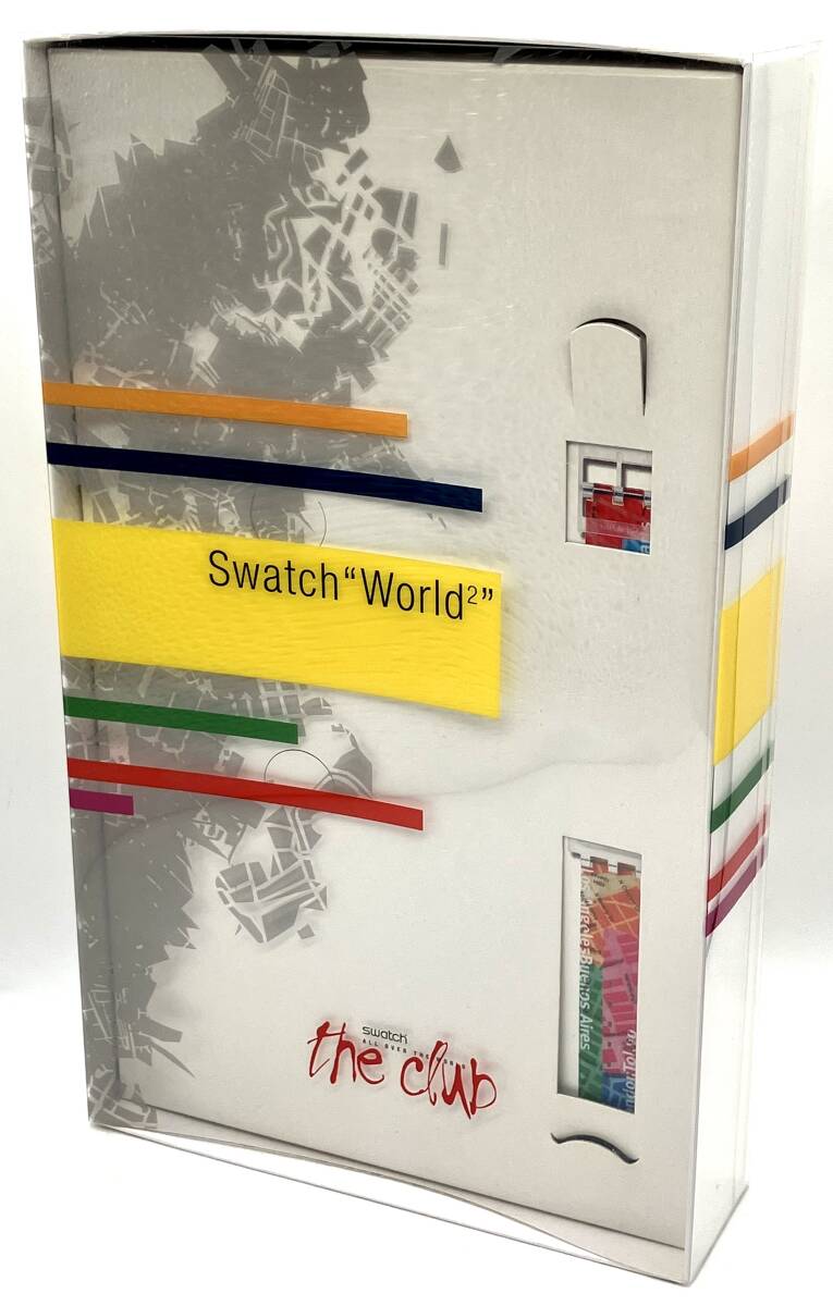 ジャンク【ベルト破損】 Swatch スウォッチ world2 スウォッチクラブ限定 2001年 腕時計_画像5
