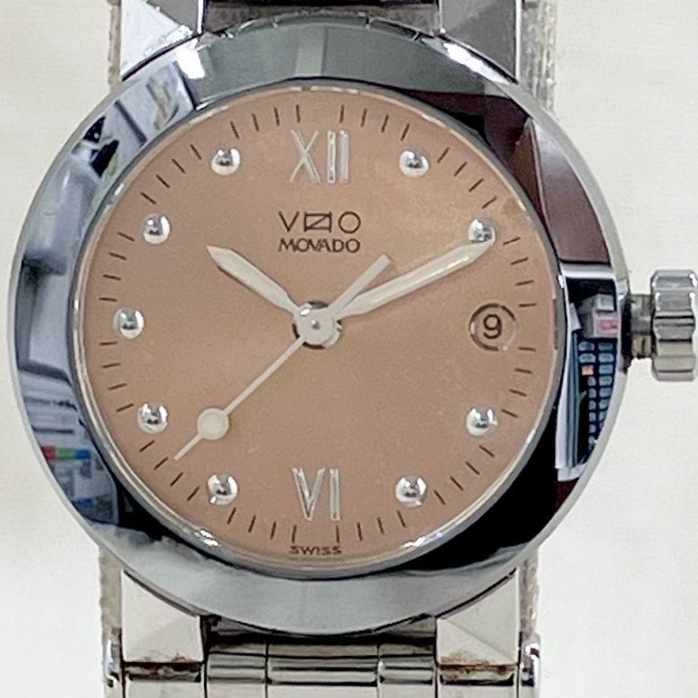 MOVADO モバード VIZIO ビジオ 83.36.828 クォーツ式 本体のみ バックル錆有 文字盤腐食 腕時計の画像1