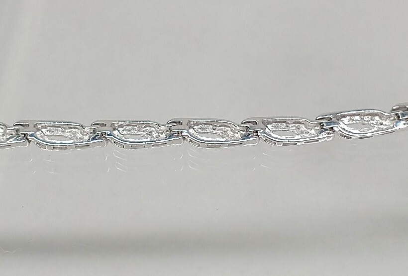 新品即決 Yahoo!オークション - 総重量約 約17.5㎝ ダイヤ0.30ct K18WG ホワイトゴールド