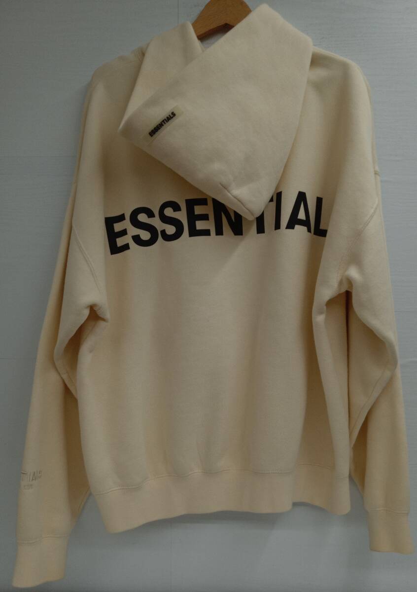 シミ有り ESSENTIALS エッセンシャルズ cream hoodie パーカー オフホワイト Mサイズ メンズ_画像2