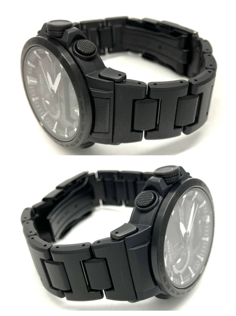 CASIO／PROTREK PRW-60FC 電波ソーラー 腕時計 カシオ プロトレック クライマーライン ブラック トリプルセンサー メンズ 箱付きの画像5