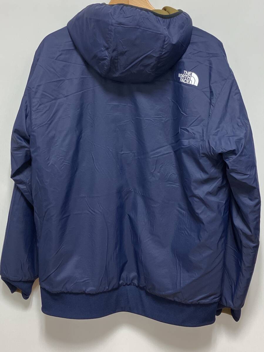 THE NORTH FACE ザノースフェイス リバーシブル NT62186 ナイロンパーカー フーデッドアウター ネイビー L_画像2