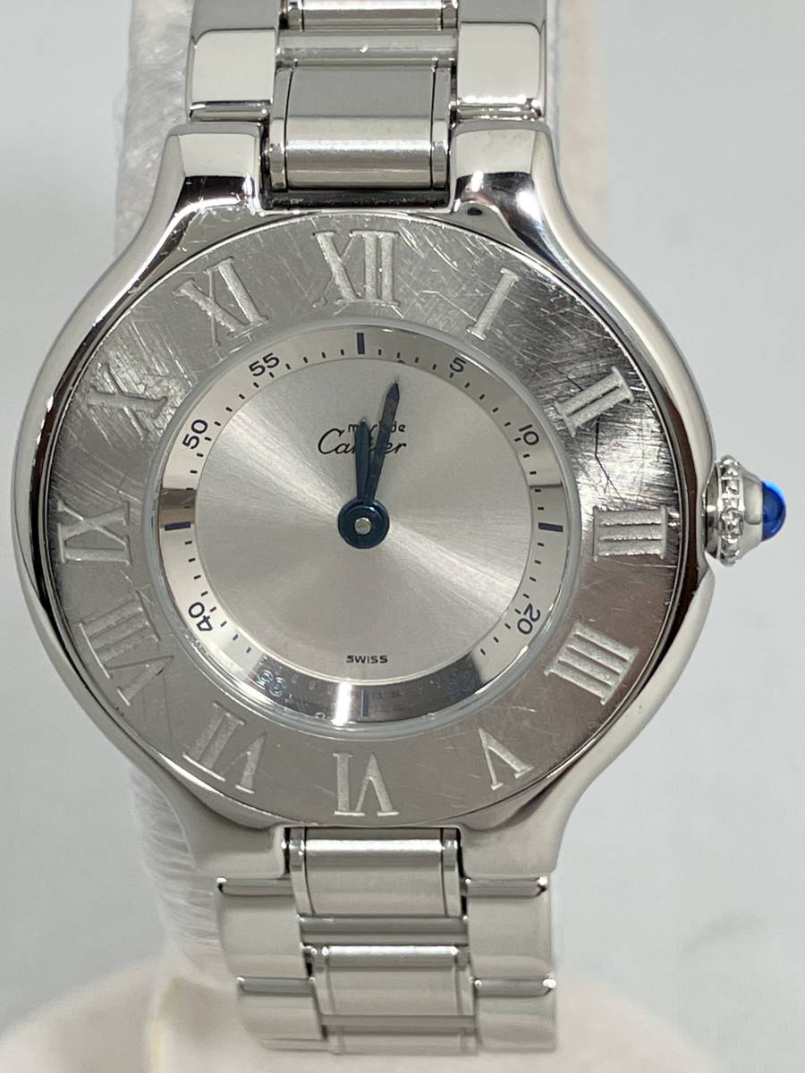 Cartier Cartier Must 21 1340 quarts lady's wristwatch store receipt possible 