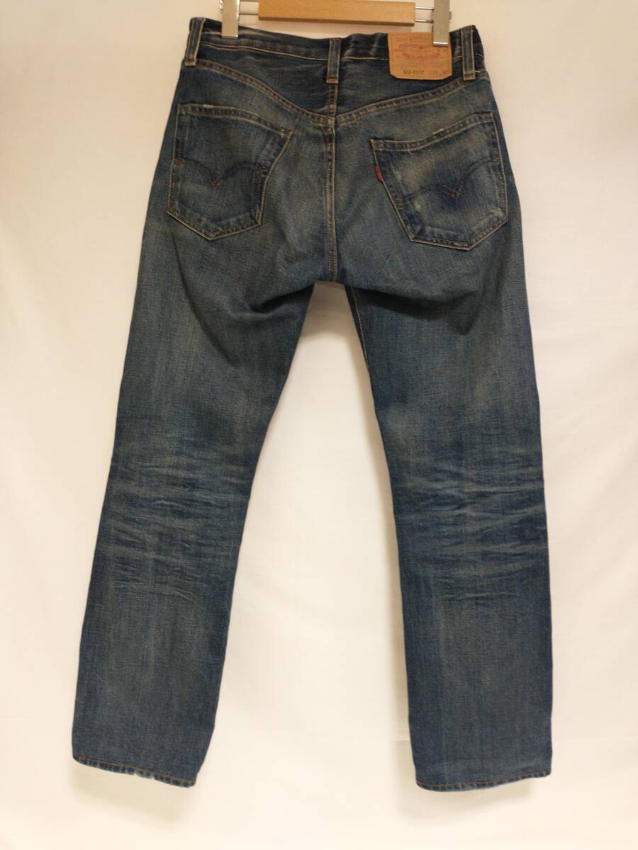 LEVI'S ジーンズ 505 67505-0071 LVC テーパード 赤耳 トルコ製 W30 L32 両面タブ ヒゲ ハチノス ノーリペア