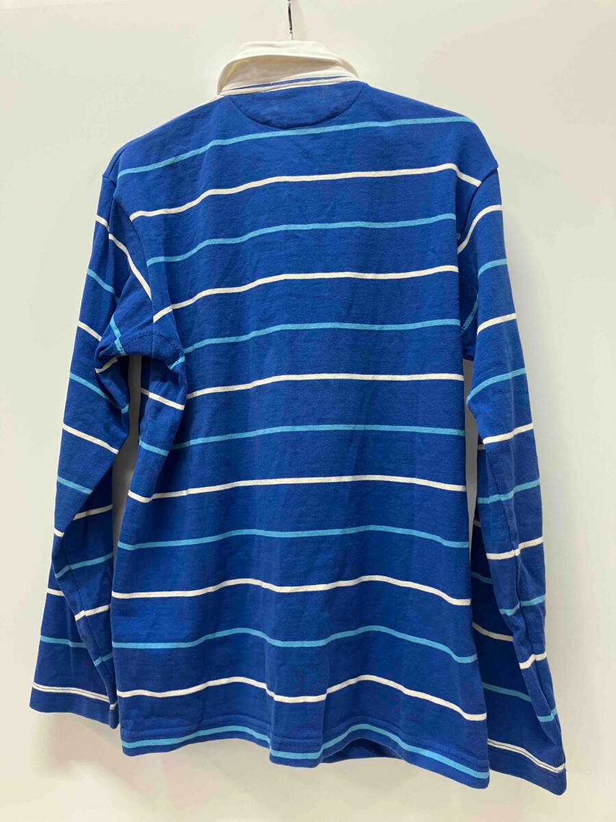 BARBARIAN バーバリアン ラガーシャツ カナダ製 長袖Tシャツ サイズM ブルー_画像2