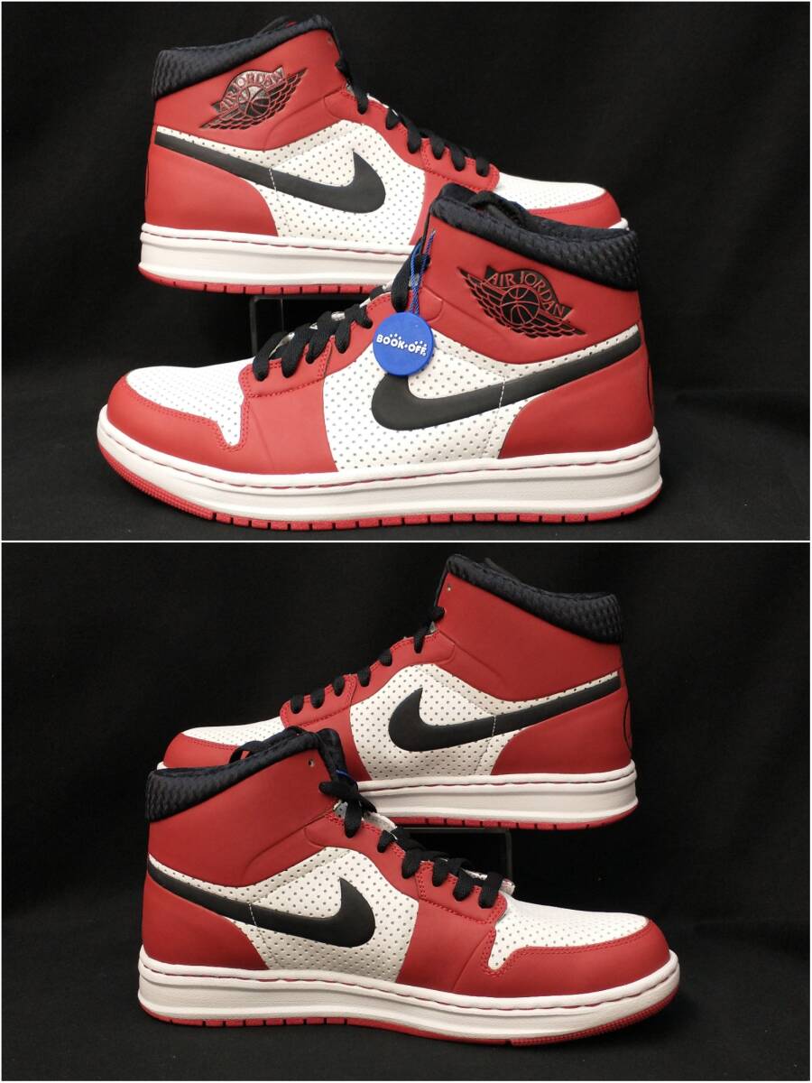 [未使用] AIR JORDAN ALPHA 1 AJ1 CHICAGO ジョーダン アルファ シカゴ 26.5cm 赤 白 黒 09年製 観賞用 スニーカー 392813-101 店舗受取可の画像4