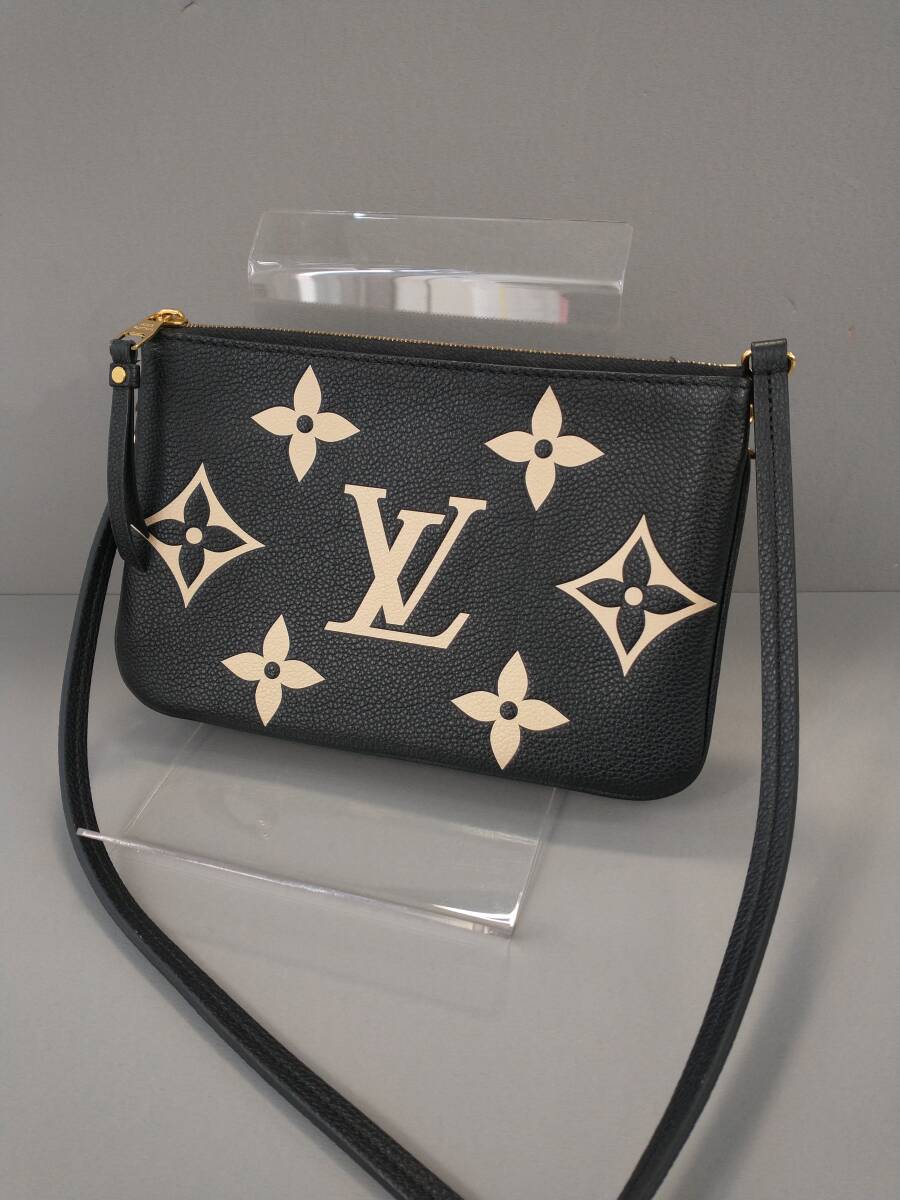 LOUIS VUITTON M80787 バッグ ポシェット ドゥーブルジップ ショルダー バック 黒 おすすめ 人気 お洒落 安い お買い得_画像2