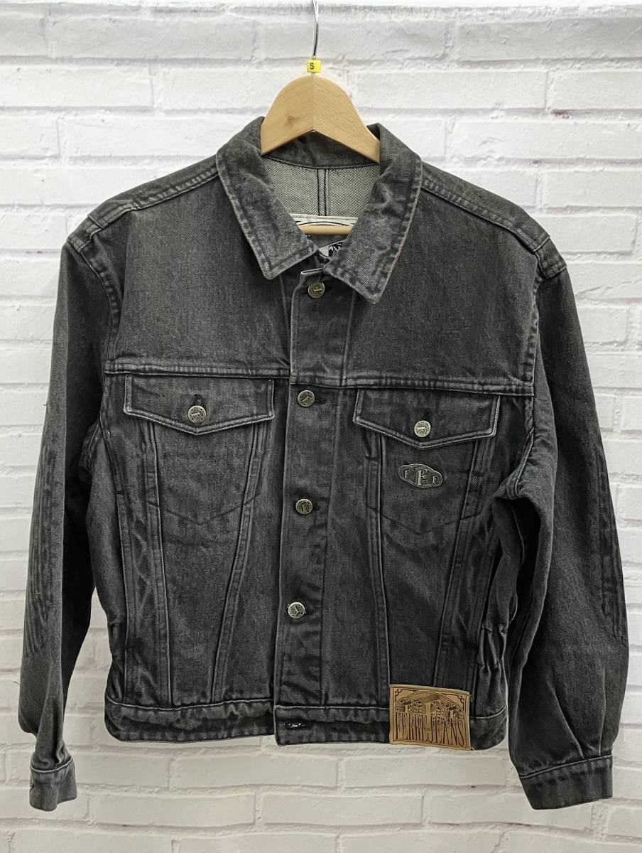 GIANFRANCO FERRE / ジャンフランコフェレ / FERRE JEANS / ブラックデニム / 古着 / Gジャン/ 36 / デニムジャケット