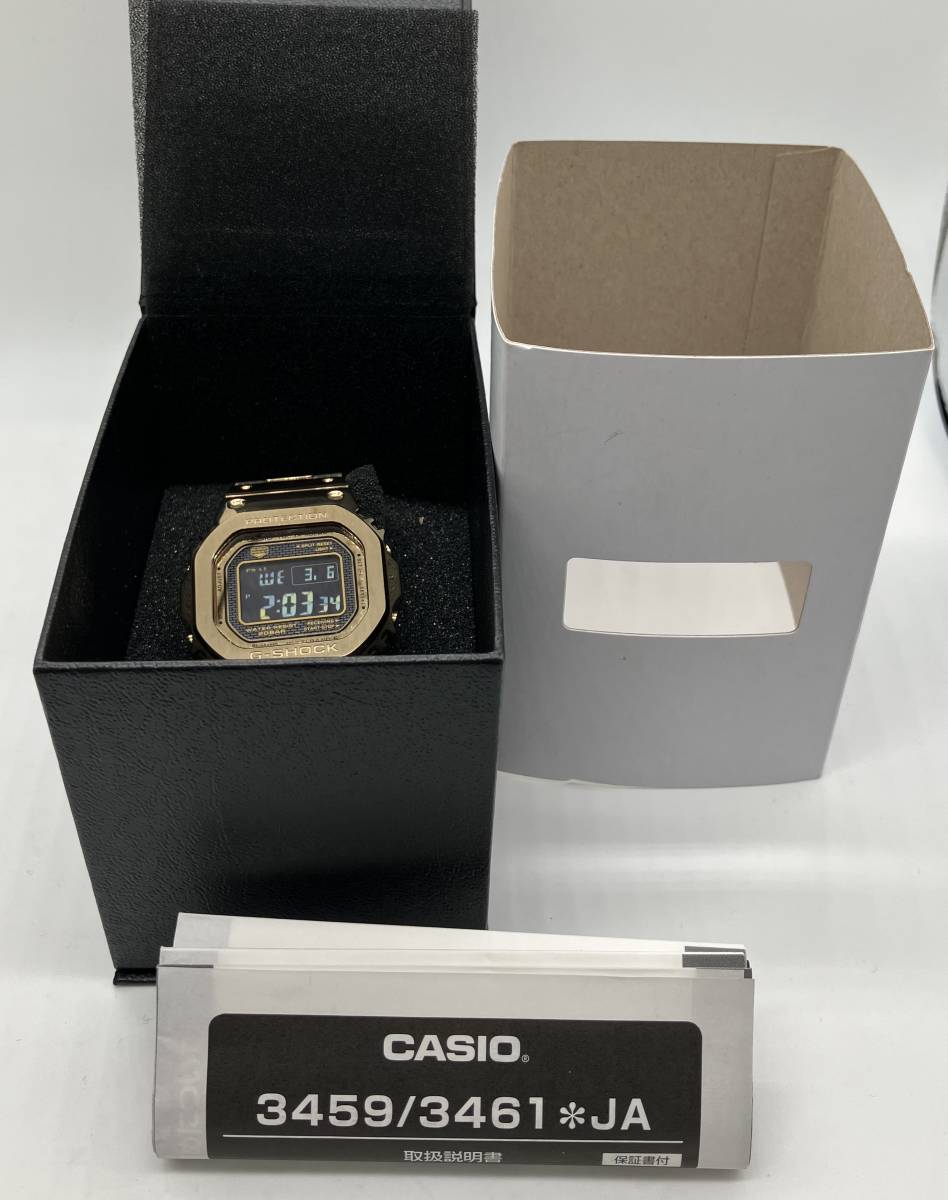 CASIO G-SHOCK GMW-B5000 カシオ ジーショック 電波ソーラー デジタル ゴールド色 時計 腕時計 箱付_画像6