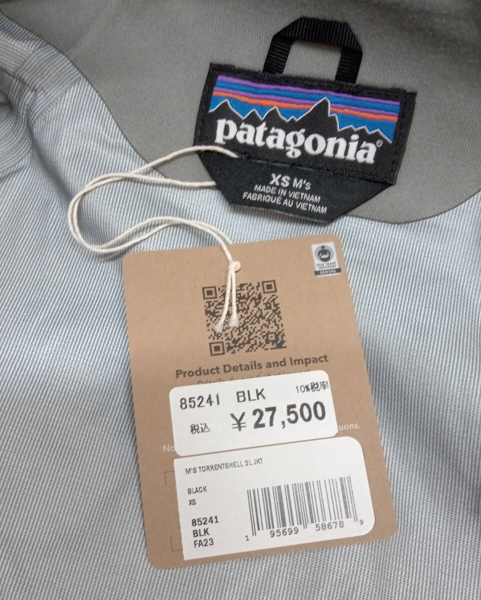 Patagonia/パタゴニア/マウンテンパーカー/Torrentshell 3L JKT/85241/ブラック/XSサイズの画像9