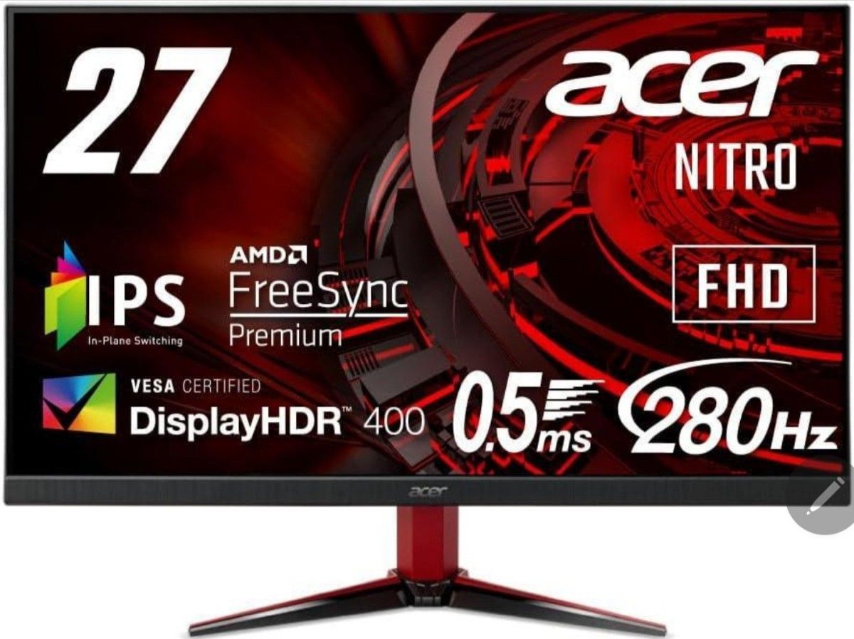 値下げ　Acer ゲーミングモニター Nitro VG271Zbmiipx 27インチ