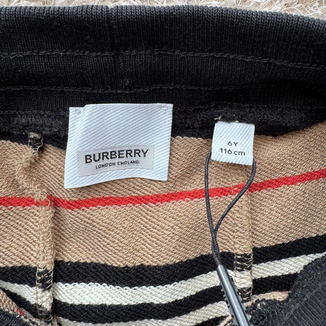【未使用】BURBERRY ボーイズ ガールズ パンツ ブラック 116cm_画像3