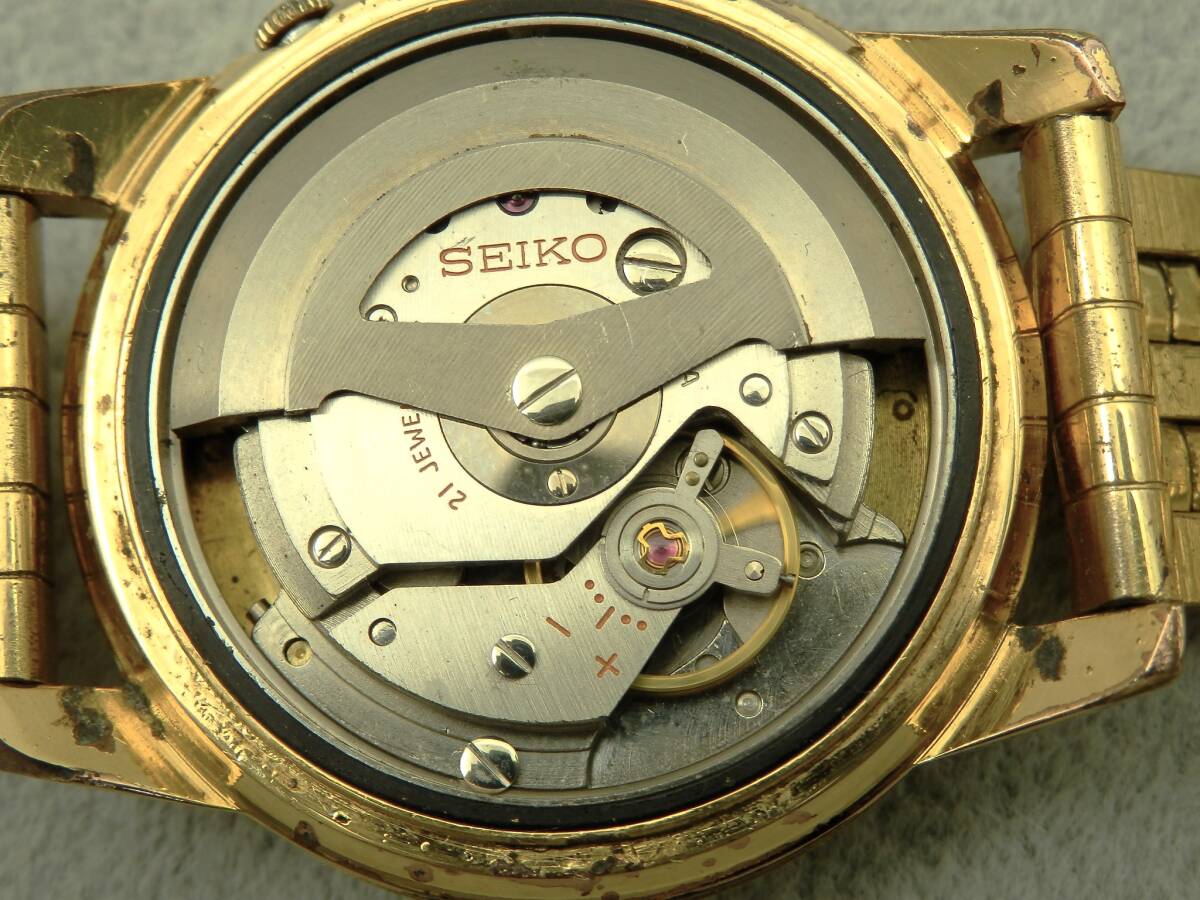 Seiko Sports Matic 21ｊ 6619Ａ ＡＴ 腕時計 約86ｇ 稼働現状品 売り切りの画像9