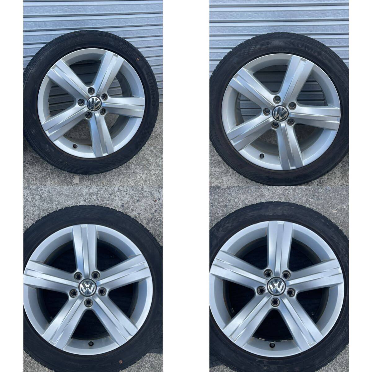 golf Volkswagenフォルクスワーゲン タイヤ アルミホイール とKUMHO タイヤ良好な状態 サイズ 235/45 ZR17 97Y (4 pieces)_画像8