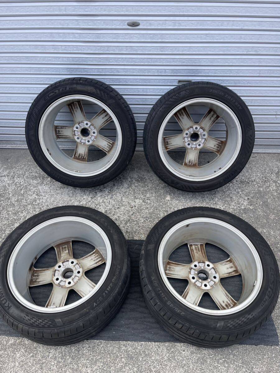 golf Volkswagenフォルクスワーゲン タイヤ アルミホイール とKUMHO タイヤ良好な状態 サイズ 235/45 ZR17 97Y (4 pieces)_画像2