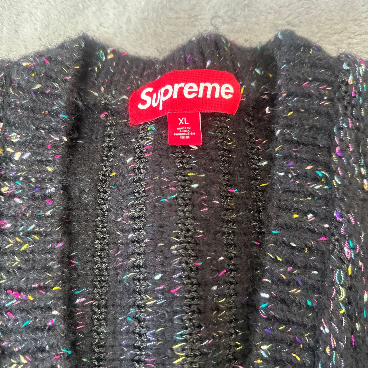 新品 Supreme Confetti Cardigan Black XL|Yahoo!フリマ(旧 新品 Supreme Confetti Cardigan Black XL|Yahoo!フリマ(旧